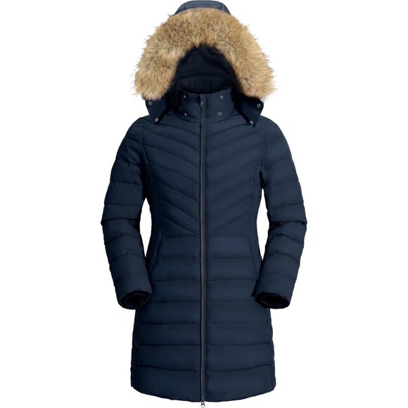 Jackets & Blazers - Women's Winter Coats Warm Thicken Long Puffer Jacket Waterproof Quilted Parka wi